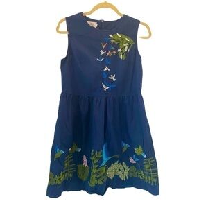 Handuyishe embroidered bird mini dress size xl (fits like medium)